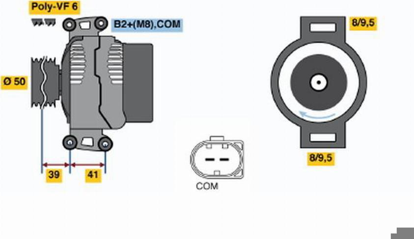 BOSCH 0124325072 - Generator alexcarstop-ersatzteile.com