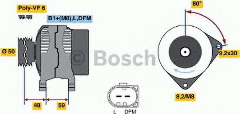 BOSCH 0124325142 - Generator alexcarstop-ersatzteile.com