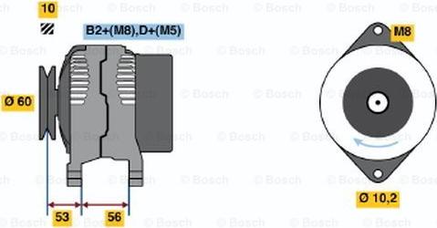 BOSCH 0 986 041 270 - Generator alexcarstop-ersatzteile.com