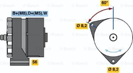 BOSCH 0 986 041 840 - Generator alexcarstop-ersatzteile.com