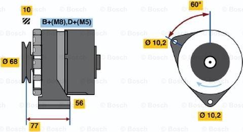 BOSCH 0 986 033 140 - Generator alexcarstop-ersatzteile.com