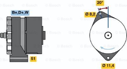 BOSCH 0 120 469 523 - Generator alexcarstop-ersatzteile.com