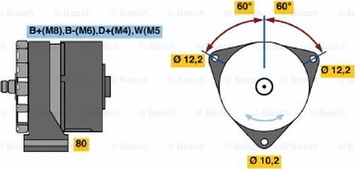 BOSCH 0 120 469 019 - Generator alexcarstop-ersatzteile.com