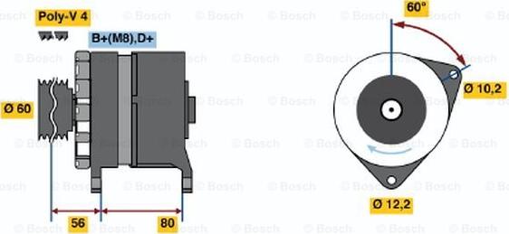 BOSCH 0 120 469 029 - Generator alexcarstop-ersatzteile.com