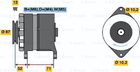 BOSCH 0 120 468 094 - Generator alexcarstop-ersatzteile.com