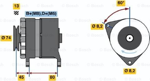 BOSCH 0 120 468 051 - Generator alexcarstop-ersatzteile.com