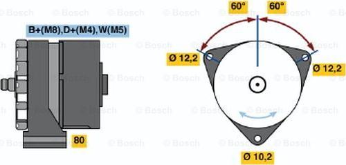 BOSCH 0 986 034 400 - Generator alexcarstop-ersatzteile.com