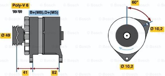 BOSCH 0 120 468 006 - Generator alexcarstop-ersatzteile.com