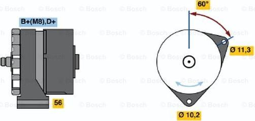 BOSCH 0 120 468 035 - Generator alexcarstop-ersatzteile.com