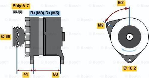 BOSCH 0 120 468 024 - Generator alexcarstop-ersatzteile.com