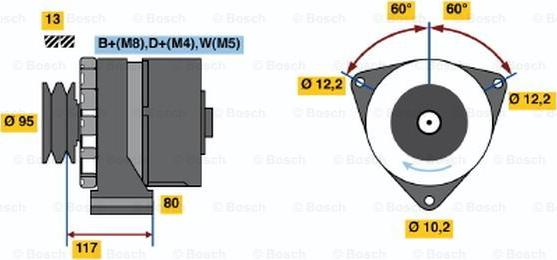 BOSCH 0 120 469 101 - Generator alexcarstop-ersatzteile.com