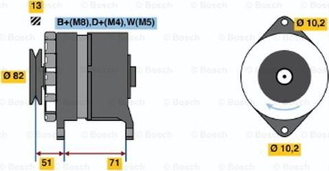 BOSCH 0 120 468 130 - Generator alexcarstop-ersatzteile.com