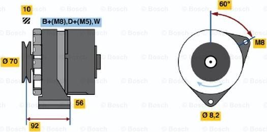 BOSCH 0 120 468 120 - Generator alexcarstop-ersatzteile.com