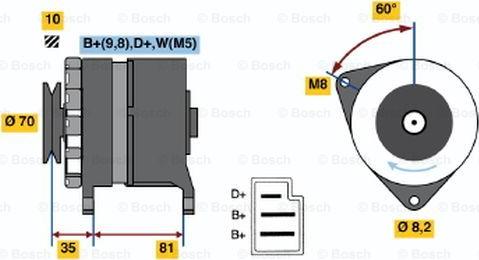 BOSCH 0 986 034 200 - Generator alexcarstop-ersatzteile.com