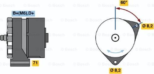 BOSCH 0 120 489 065 - Generator alexcarstop-ersatzteile.com