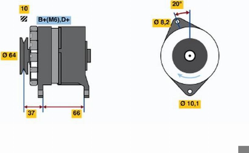 BOSCH 0 120 489 190 - Generator alexcarstop-ersatzteile.com