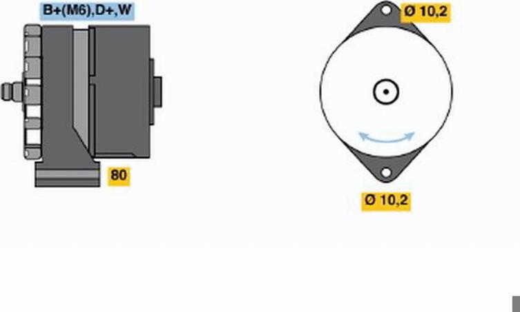 BOSCH 0120489192 - Generator alexcarstop-ersatzteile.com