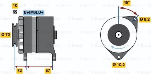 BOSCH 0 986 034 730 - Generator alexcarstop-ersatzteile.com