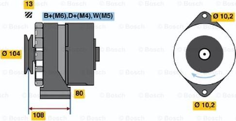 BOSCH 0 120 489 387 - Generator alexcarstop-ersatzteile.com