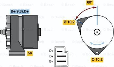 BOSCH 0 120 489 328 - Generator alexcarstop-ersatzteile.com