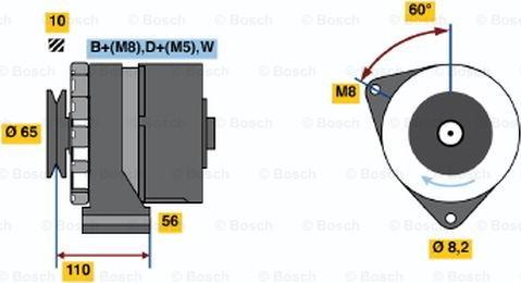 BOSCH 0 986 034 240 - Generator alexcarstop-ersatzteile.com