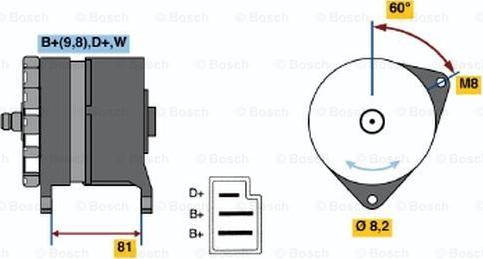 BOSCH 0 120 489 244 - Generator alexcarstop-ersatzteile.com