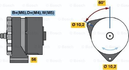 BOSCH 0 120 489 733 - Generator alexcarstop-ersatzteile.com