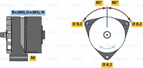 BOSCH 0 120 484 021 - Generator alexcarstop-ersatzteile.com