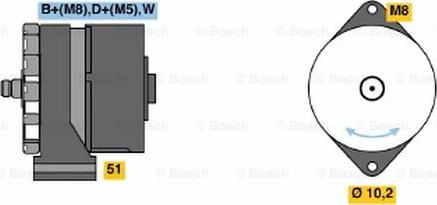 BOSCH 0 120 488 205 - Generator alexcarstop-ersatzteile.com