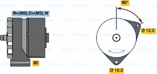 BOSCH 0 120 484 024 - Generator alexcarstop-ersatzteile.com