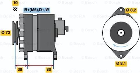 BOSCH 0 120 488 009 - Generator alexcarstop-ersatzteile.com