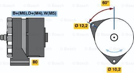 BOSCH 0 986 031 450 - Generator alexcarstop-ersatzteile.com