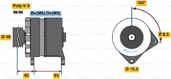 BOSCH 0 120 339 547 - Generator alexcarstop-ersatzteile.com