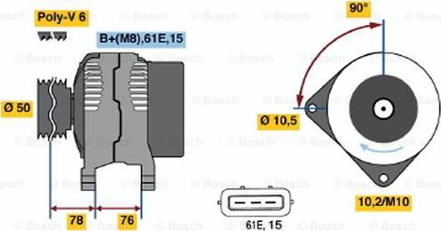 BOSCH 0 986 039 720 - Generator alexcarstop-ersatzteile.com