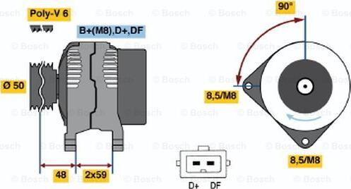 BOSCH 0 123 515 014 - Generator alexcarstop-ersatzteile.com