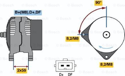 BOSCH 0 123 515 018 - Generator alexcarstop-ersatzteile.com