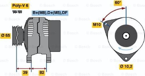 BOSCH 0 123 515 012 - Generator alexcarstop-ersatzteile.com