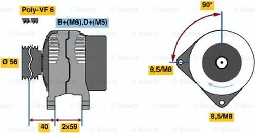 BOSCH 0 123 510 109 - Generator alexcarstop-ersatzteile.com