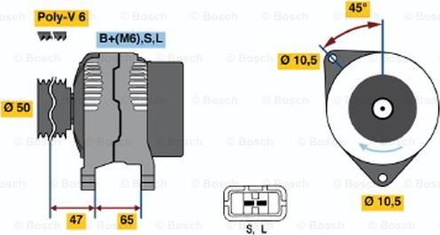 BOSCH 0 123 115 010 - Generator alexcarstop-ersatzteile.com