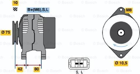 BOSCH 0 123 115 011 - Generator alexcarstop-ersatzteile.com