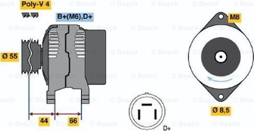 BOSCH 0 123 115 013 - Generator alexcarstop-ersatzteile.com