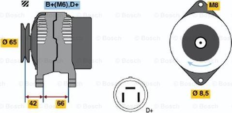 BOSCH 0 123 115 012 - Generator alexcarstop-ersatzteile.com