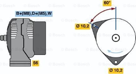 BOSCH 0 123 315 501 - Generator alexcarstop-ersatzteile.com