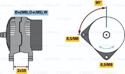 BOSCH 0 123 320 048 - Generator alexcarstop-ersatzteile.com