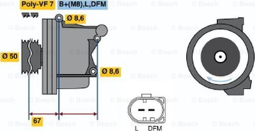 BOSCH 0 122 0AA 1P0 - Generator alexcarstop-ersatzteile.com