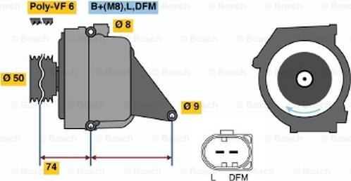 BOSCH 0 122 0AA 2A0 - Generator alexcarstop-ersatzteile.com