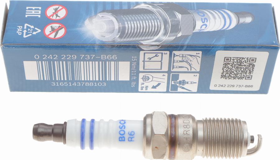 BOSCH 0 242 229 737 - Zündkerze alexcarstop-ersatzteile.com