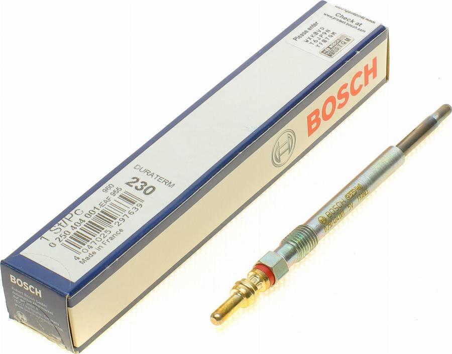 BOSCH 0 250 404 001 - Glühkerze alexcarstop-ersatzteile.com