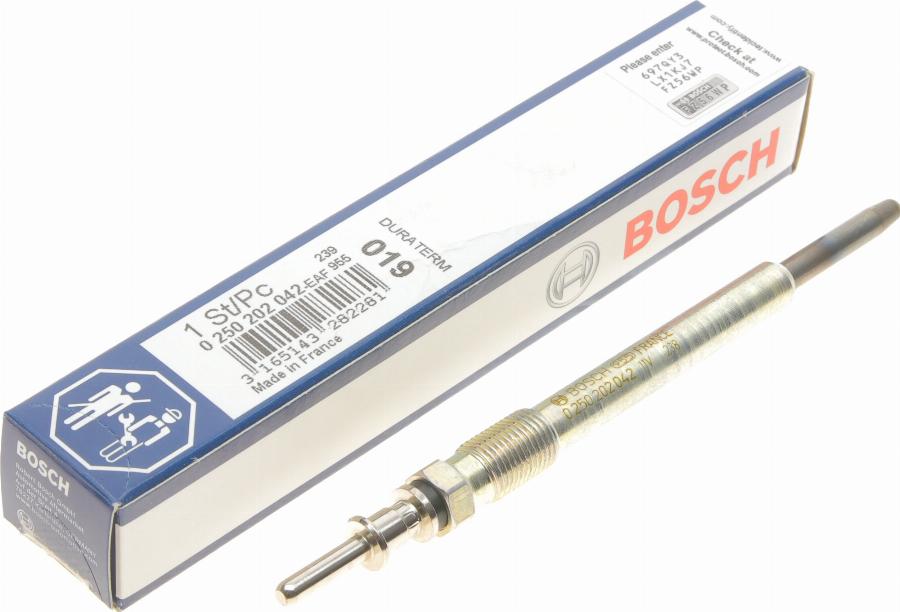 BOSCH 0 250 202 042 - Glühkerze alexcarstop-ersatzteile.com