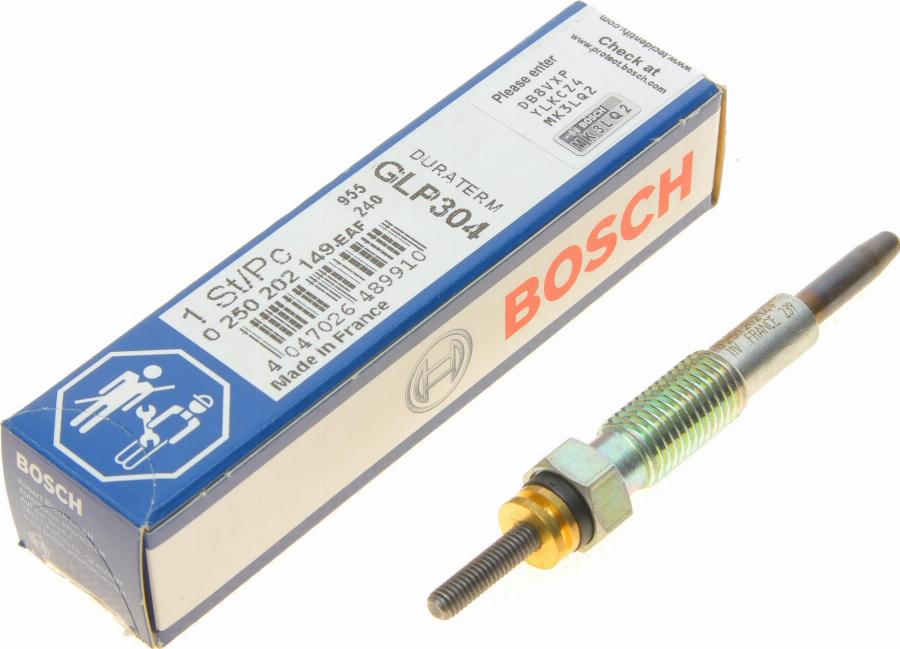 BOSCH 0 250 202 149 - Glühkerze alexcarstop-ersatzteile.com